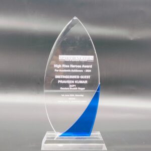 Blue Edge Acrylic Award